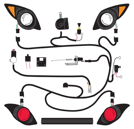 Deluxe Golf Cart Light Kits 2 - Golf Cart Trader yamaha g14 wiring harness 